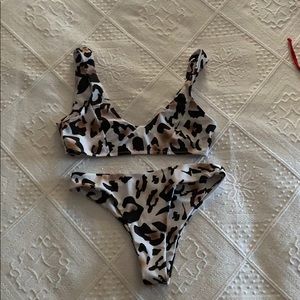 Super Trendy Leopard Print Two Piece